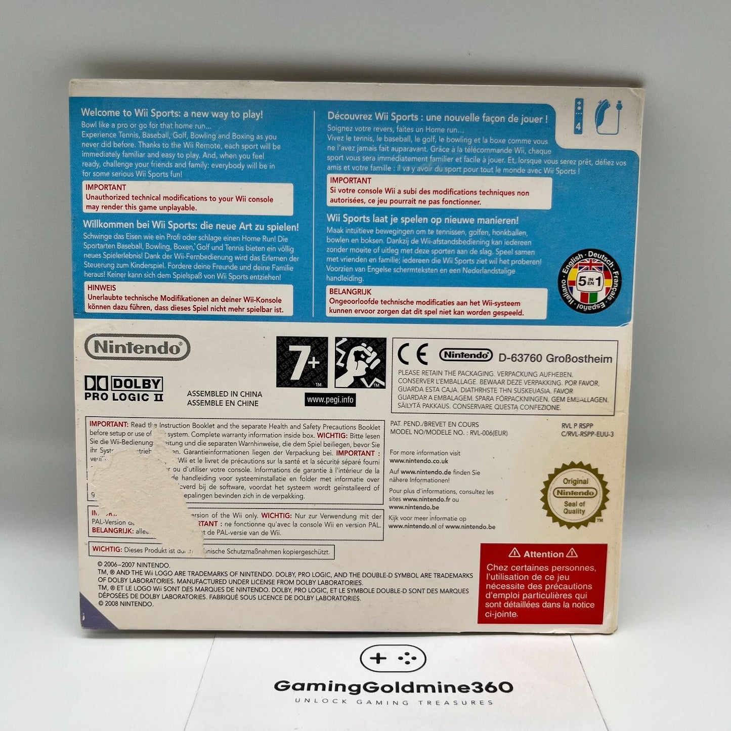 Wii Sports + Wii Fit Plus Nintendo Wii Italiano Gioco Sport Bambini Famiglia