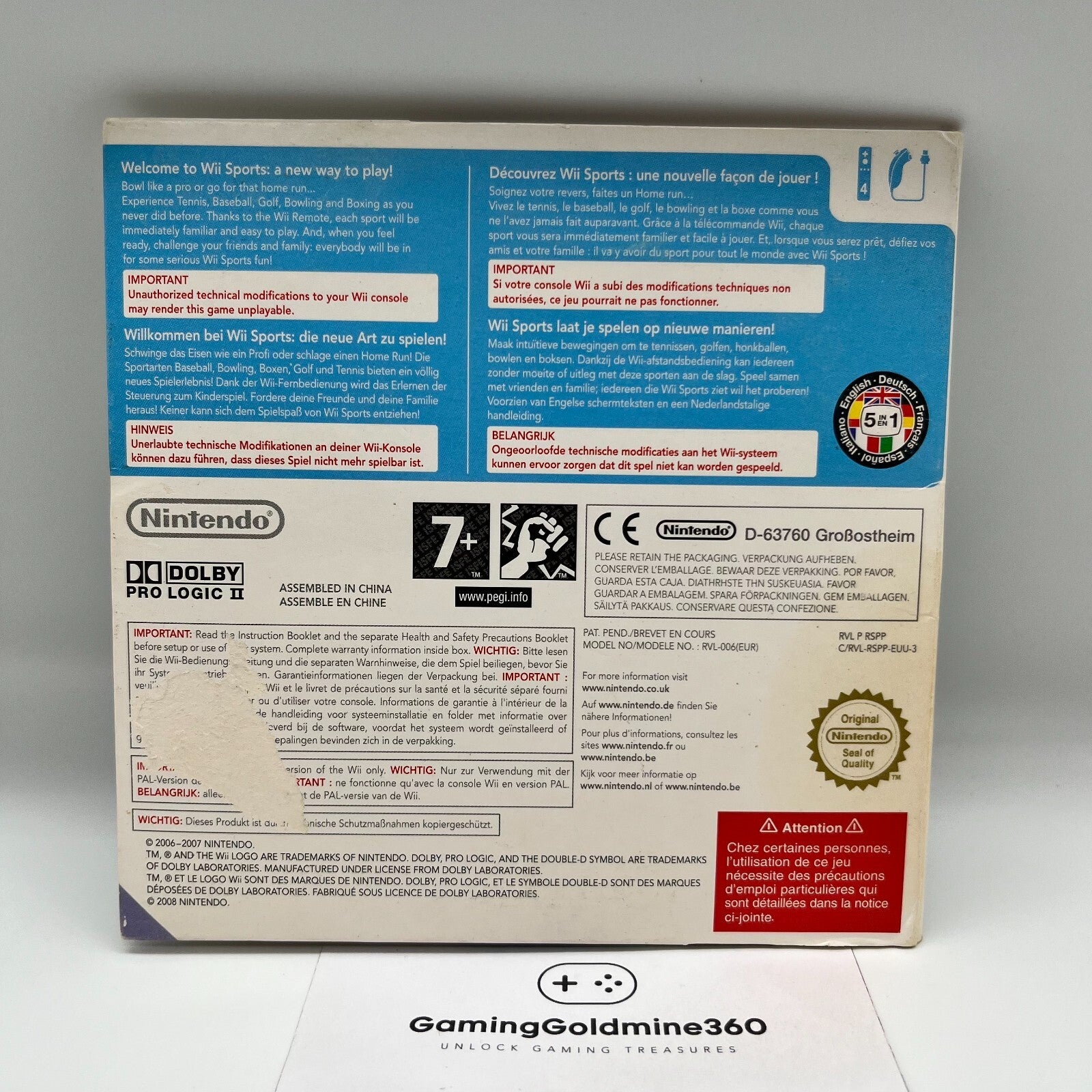 Wii Sports + Wii Fit Plus Nintendo Wii Italiano Gioco Sport Bambini Famiglia