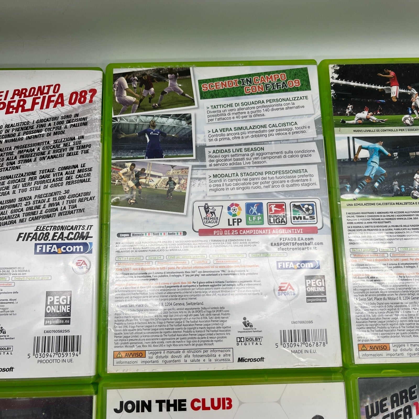 FIFA 08+09+10+11+12+13+14+15 Xbox 360 Collection Bundle 8 GIOCHI PAL OTTIMI