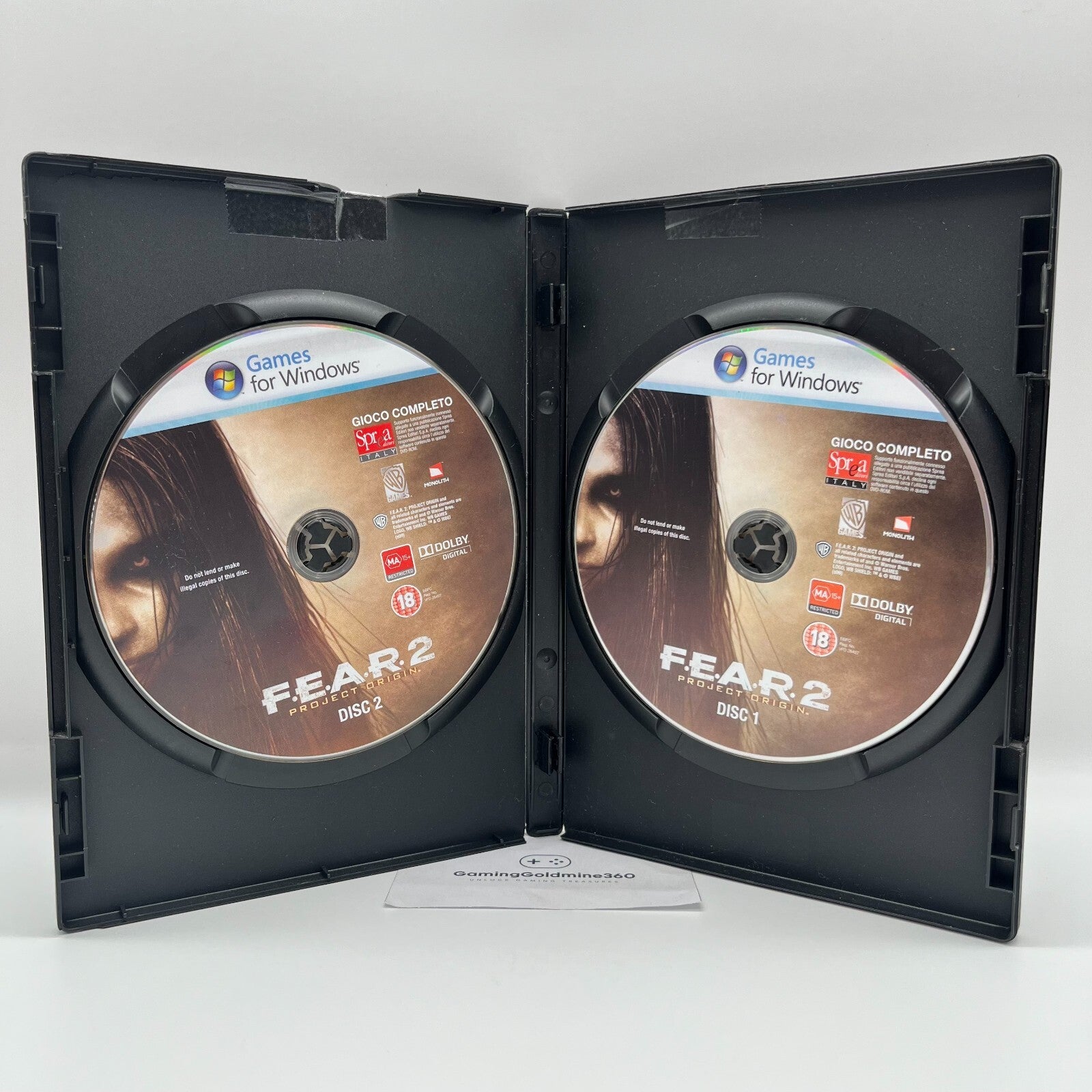 F.E.A.R. 2 Project Origin PC DVD Italiano Games for Windows Monolith WarnerBros