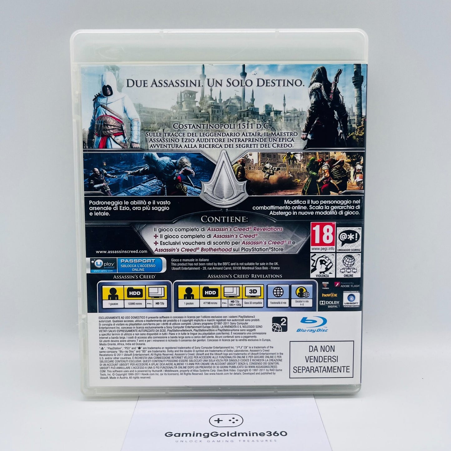 Assassin's Creed Revelations PS3 Italiano PAL Completo Ubisoft Sony PlayStation3