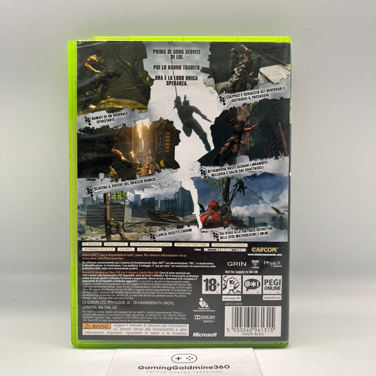 Bionic Commando Xbox 360 Italiano Completo con Manuale Capcom Microsoft OTTIMO
