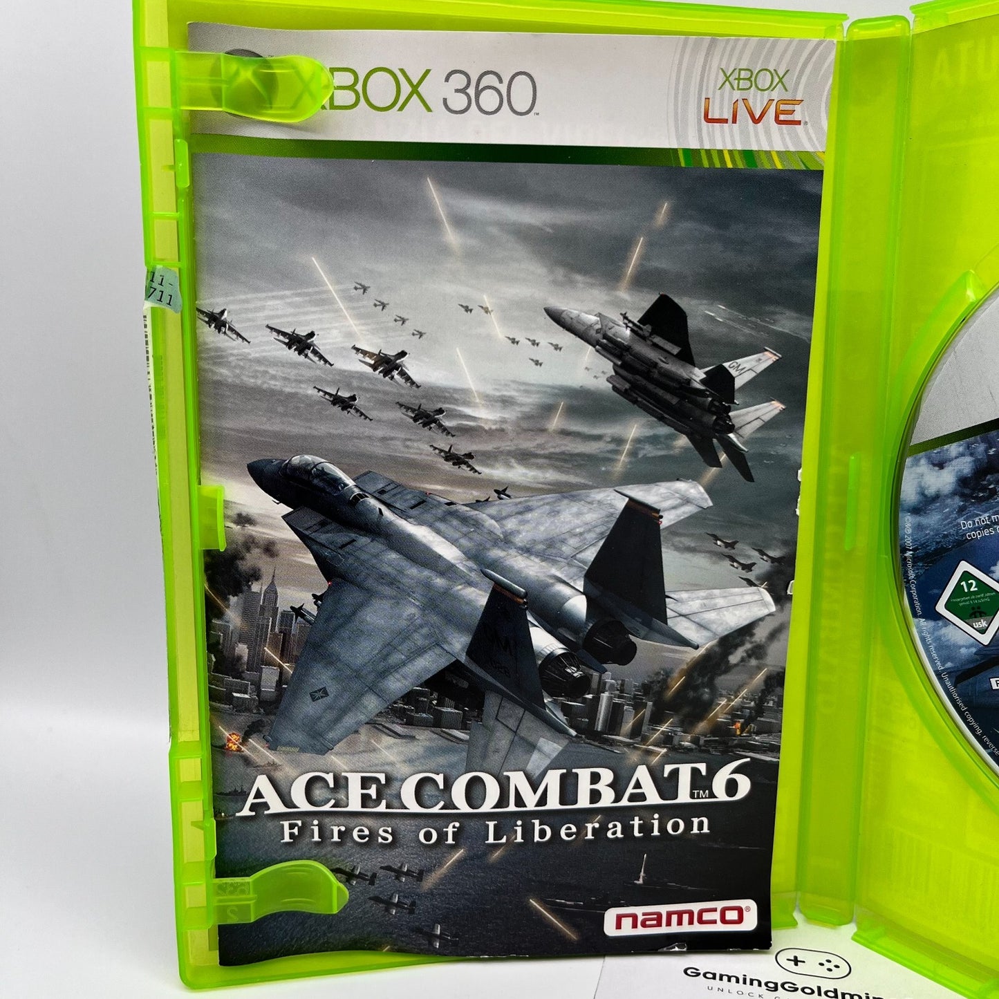 ACE COMBAT 6 Fires of Liberation Xbox 360 Italiano Completo PAL Namco Microsoft