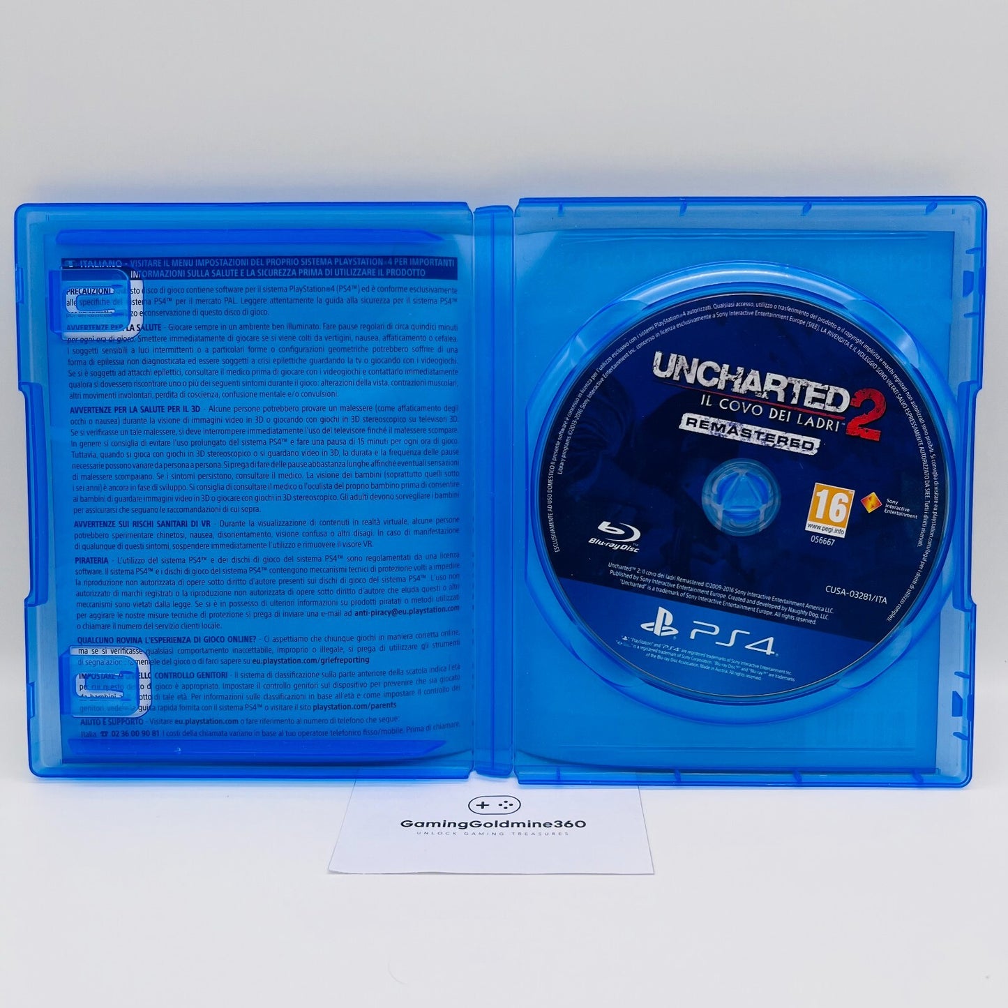 UNCHARTED 2 Covo dei Ladri Remastered PS4 Italiano NaughtyDog Sony PlayStation 4