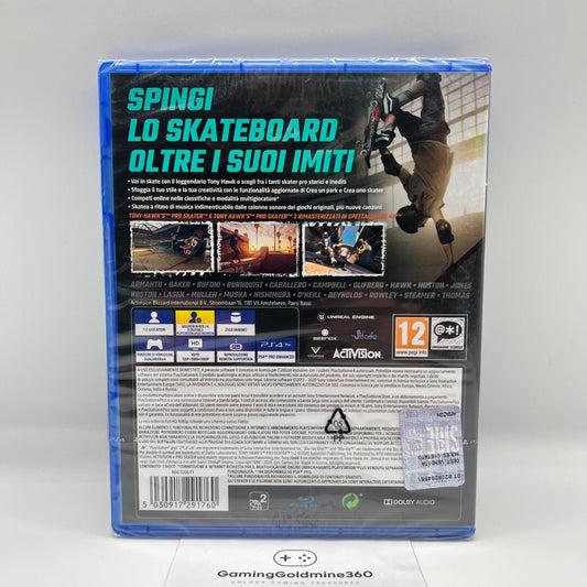 TONY HAWK'S Pro Skater 1+2 PS4 Italiano NUOVO SIGILLATO Activision PlayStation 4