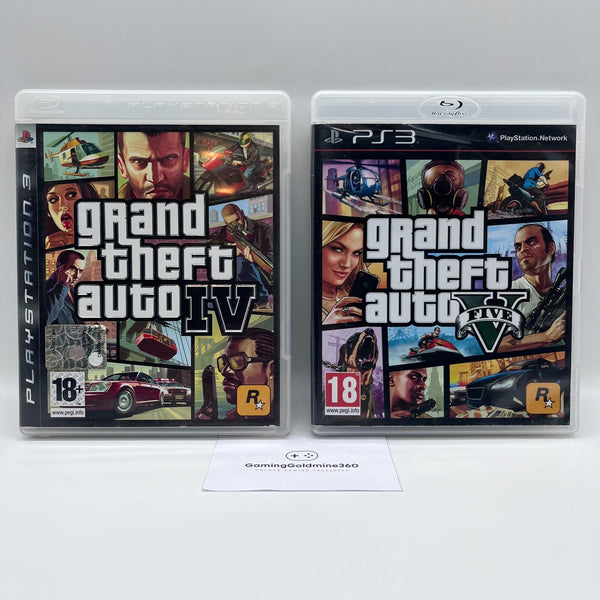 Grand Theft Auto IV + V – PS3 (PAL ITA)