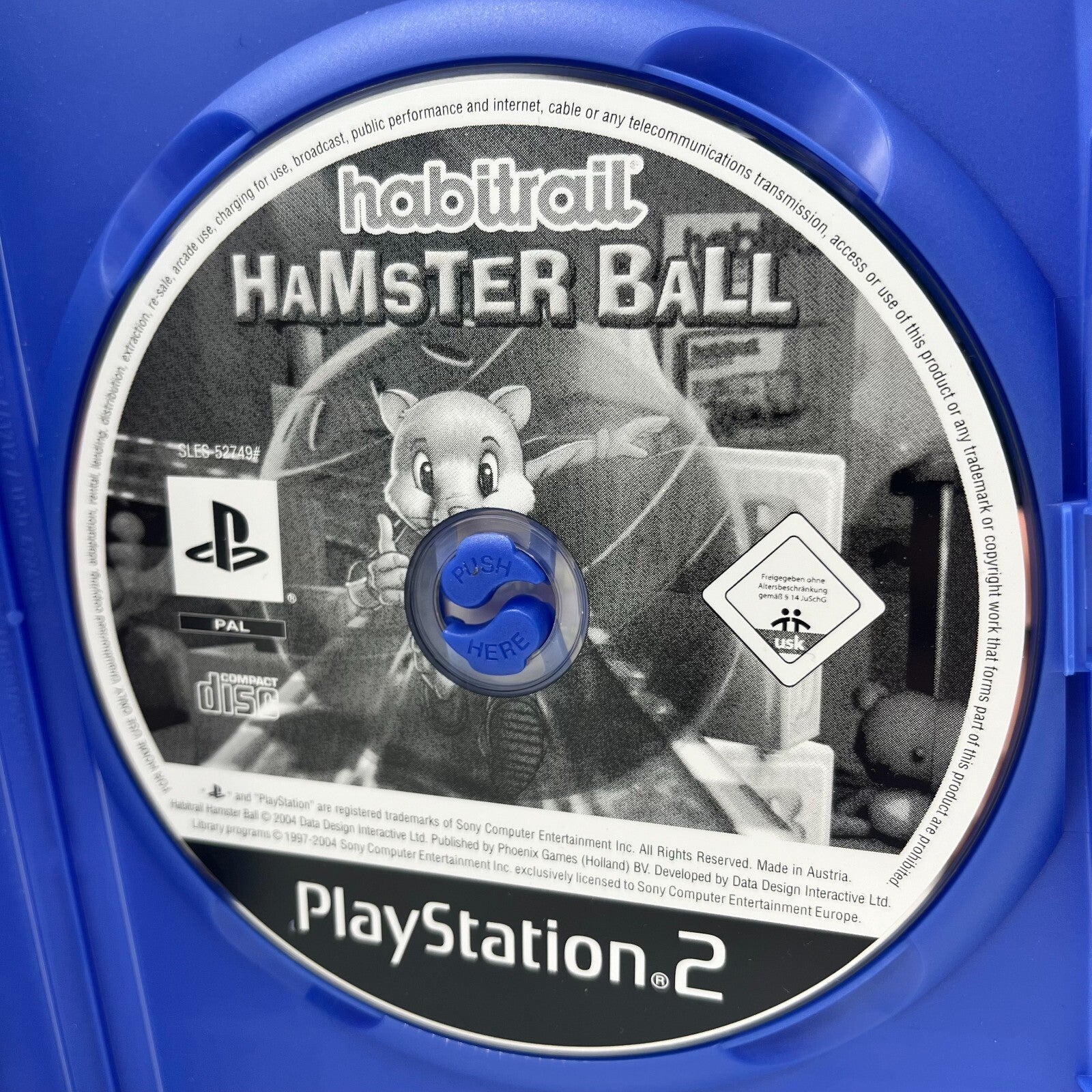 Habitrail Hamster Ball PS2 Italiano Completo Manuale Phoenix Sony PlayStation 2