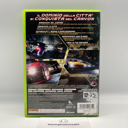 Need for Speed CARBON Xbox 360 Italiano Completo con Manuale PAL EA Microsoft
