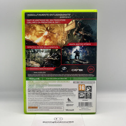 CRYSIS 3 Hunter Edition Xbox 360 Italiano PAL Gioco EA Crytek Microsoft OTTIMO