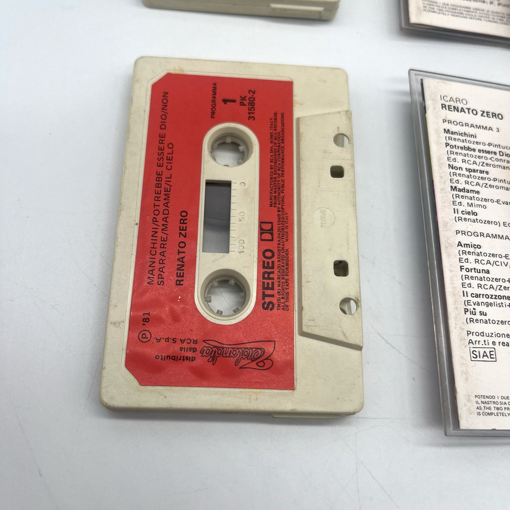 Renato Zero Icaro Musicassetta Doppia MC Zerolandia RCA 1981 Italiana Testata
