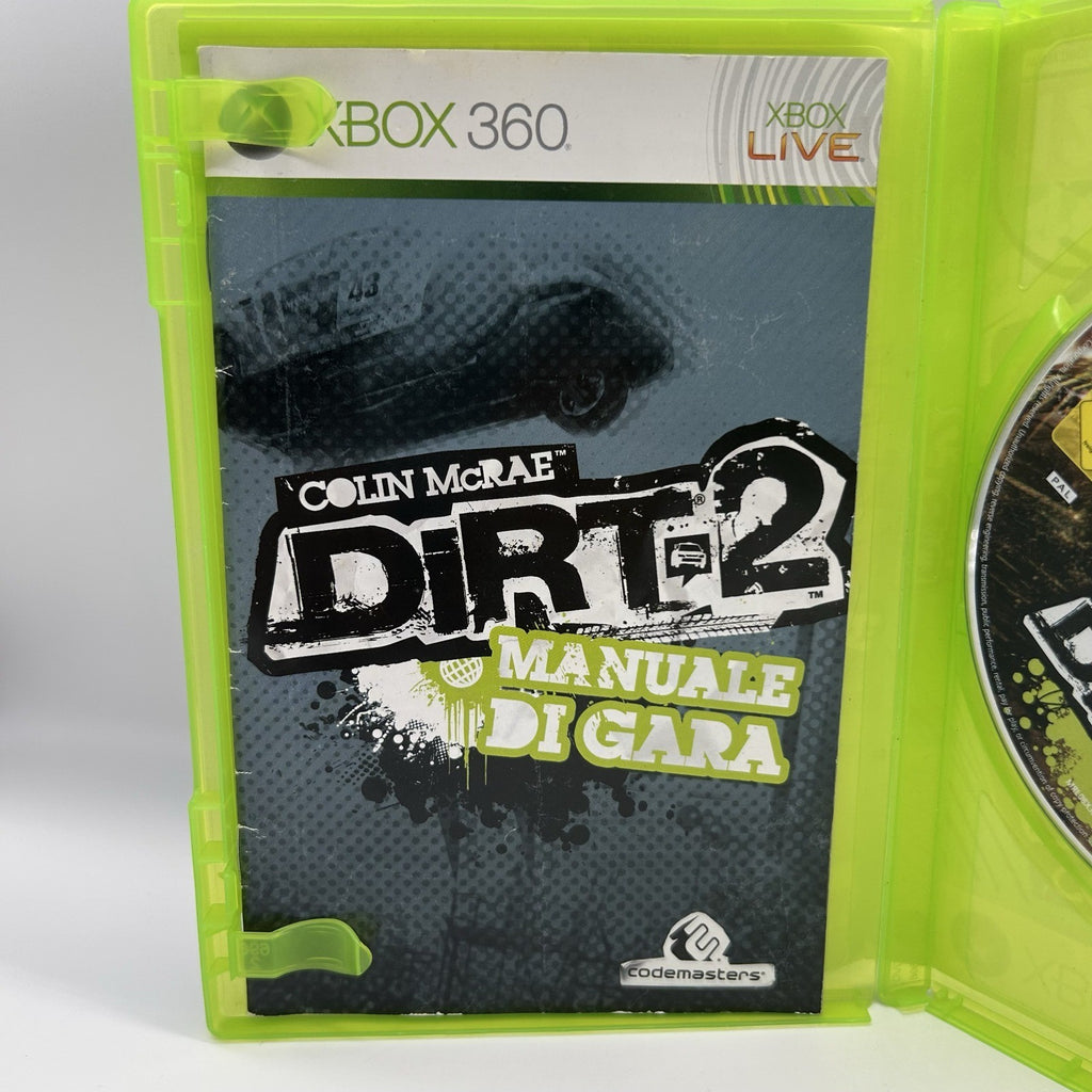 Colin McRae DiRT 2 Xbox 360 PAL ITA Codemasters Rally Corse Completo Testato