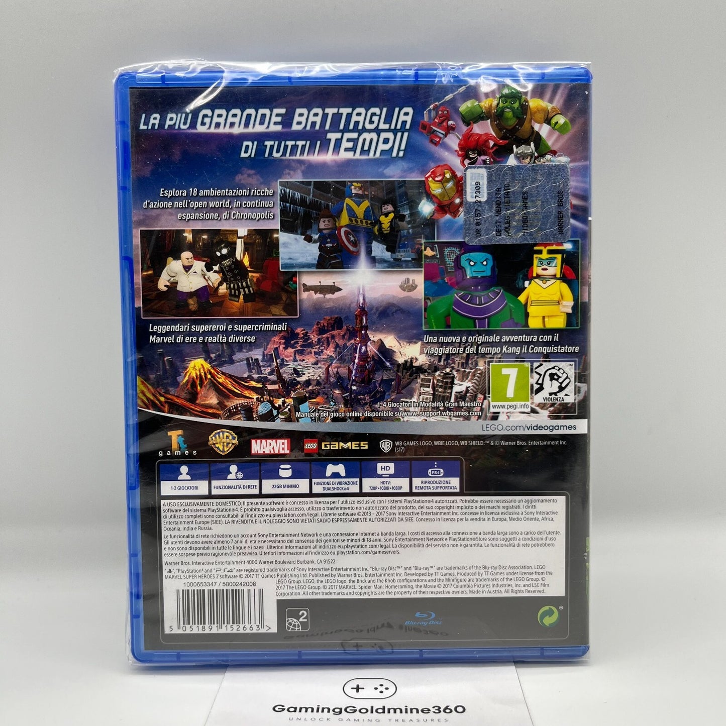 Lego Marvel Super Heroes 2 PS4 Italiano NUOVO SIGILLATO Warner Sony Playstation4