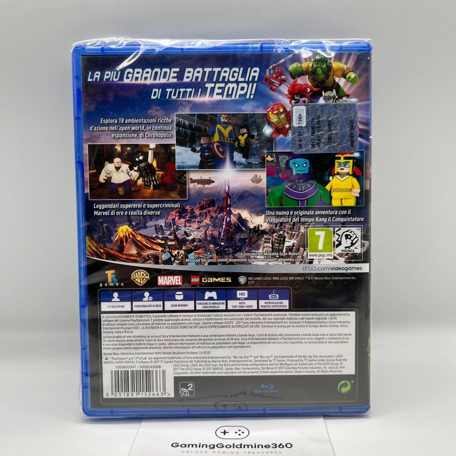 Lego Marvel Super Heroes 2 PS4 Italiano NUOVO SIGILLATO Warner Sony Playstation4