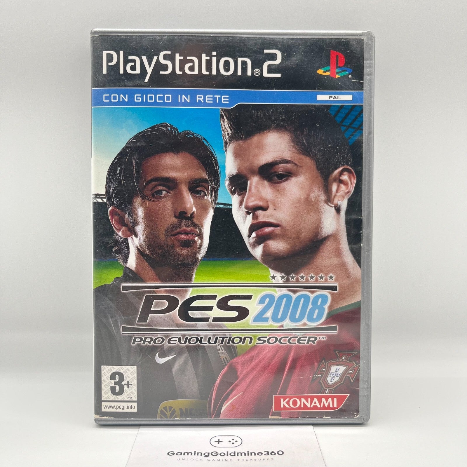 PES 2008 + PES 2009 PS2 Italiano Completo con Manuale Sony PlayStation 2 Konami