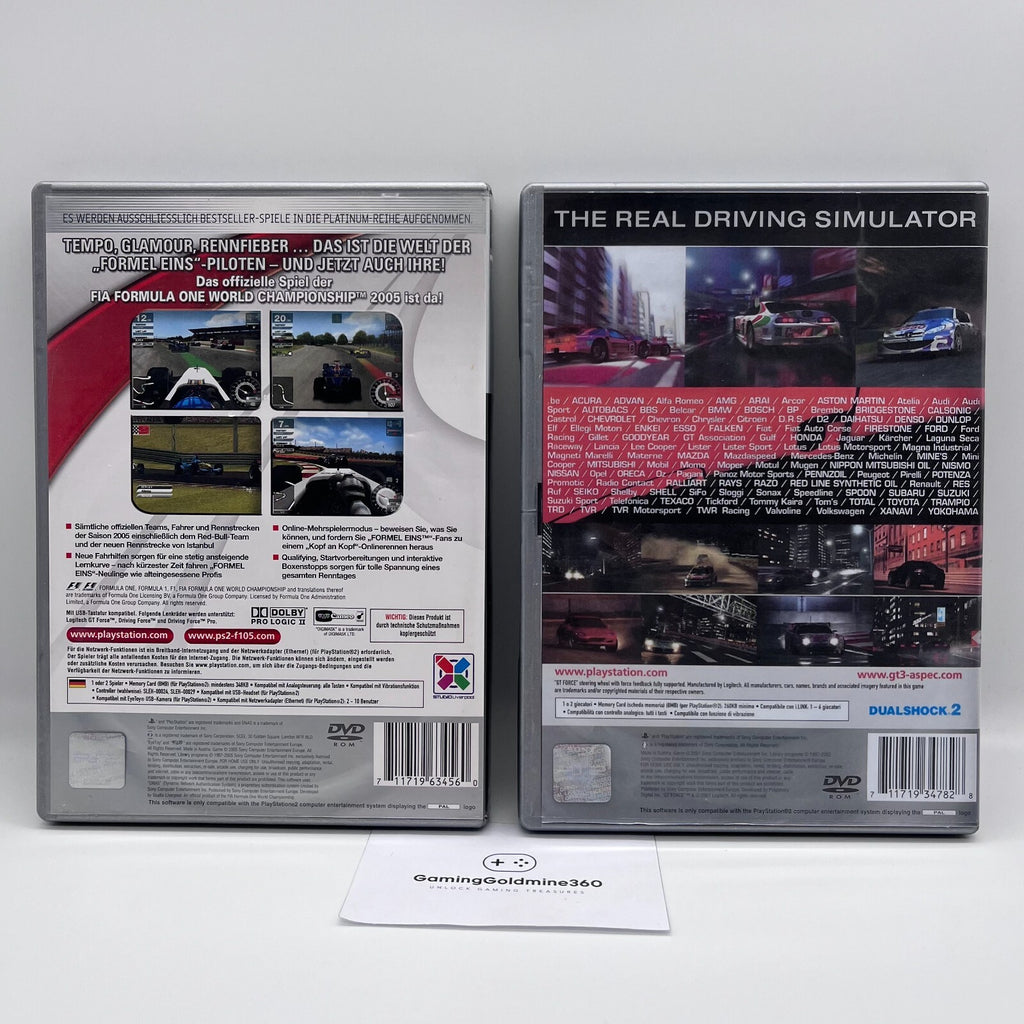F1 05 (Formula 1 2005) + Gran Turismo 3 (cover stampata, no manuale) PS2 PAL