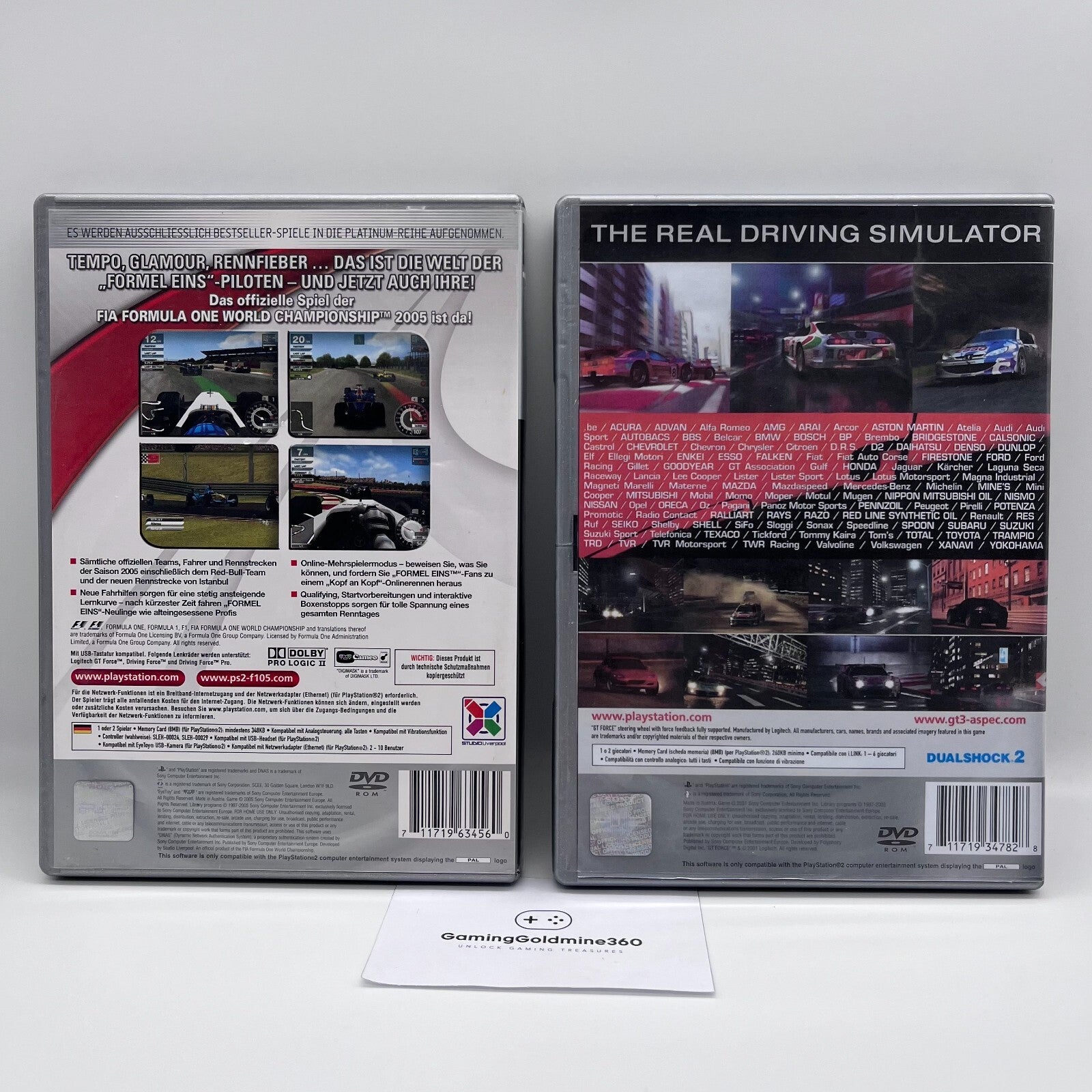 F1 05 (Formula 1 2005) + Gran Turismo 3 (cover stampata, no manuale) PS2 PAL