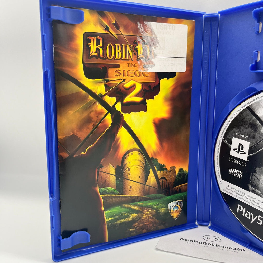 Robin Hood 2: The Siege PS2 Italiano Completo Manuale Phoenix Sony PlayStation 2