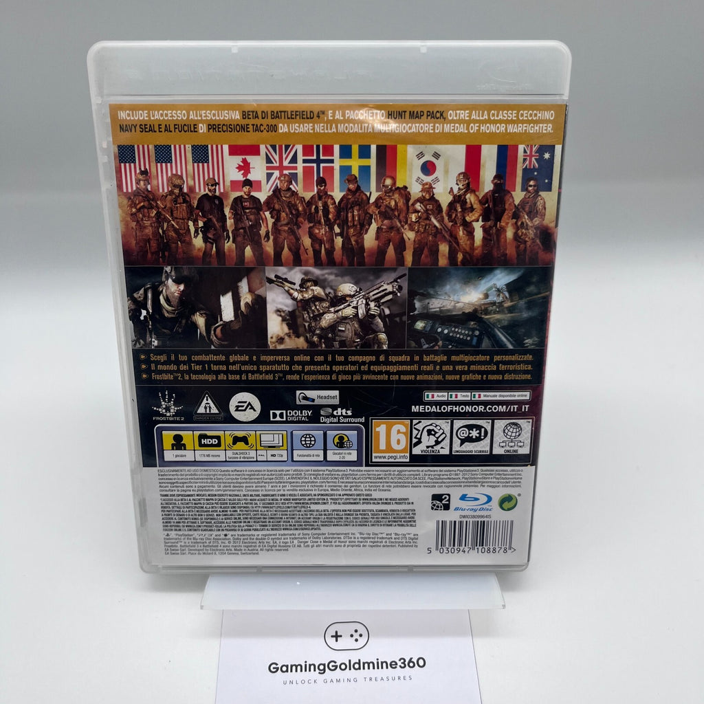 MEDAL OF HONOR WARFIGHTER LIMITED EDITION PS3 PLAYSTATION 3 COMPLETO EA Sony