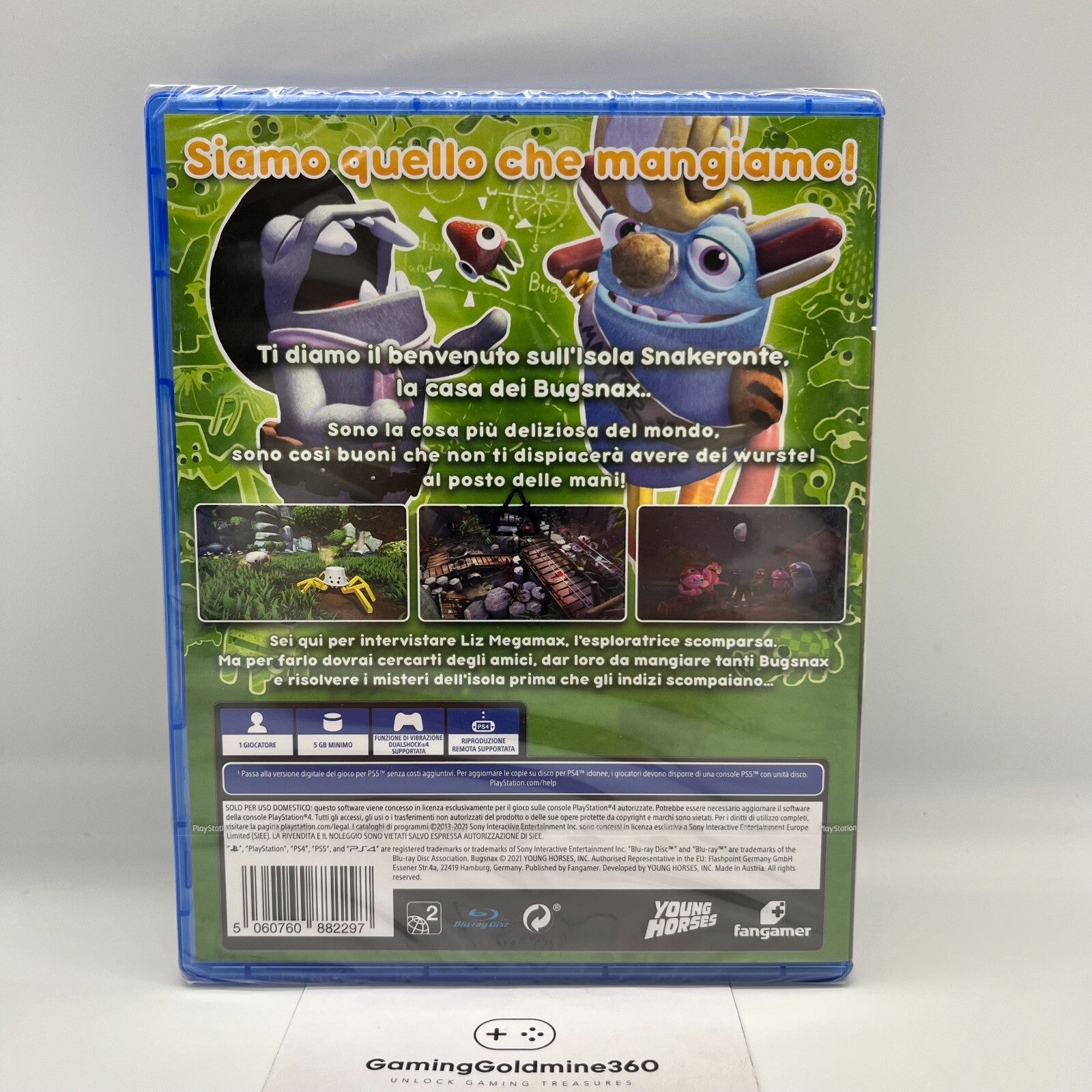 BugSnax PS4 PS5 Italiano NUOVO SIGILLATO fangamer Sony PlayStation 4 5 🎁 REGALO
