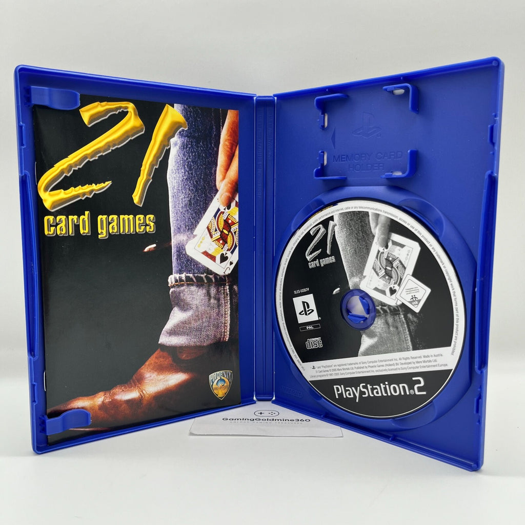 21 Card Games PS2 Italiano Completo con Manuale Sony PLayStation 2 OTTIME CONDIZ