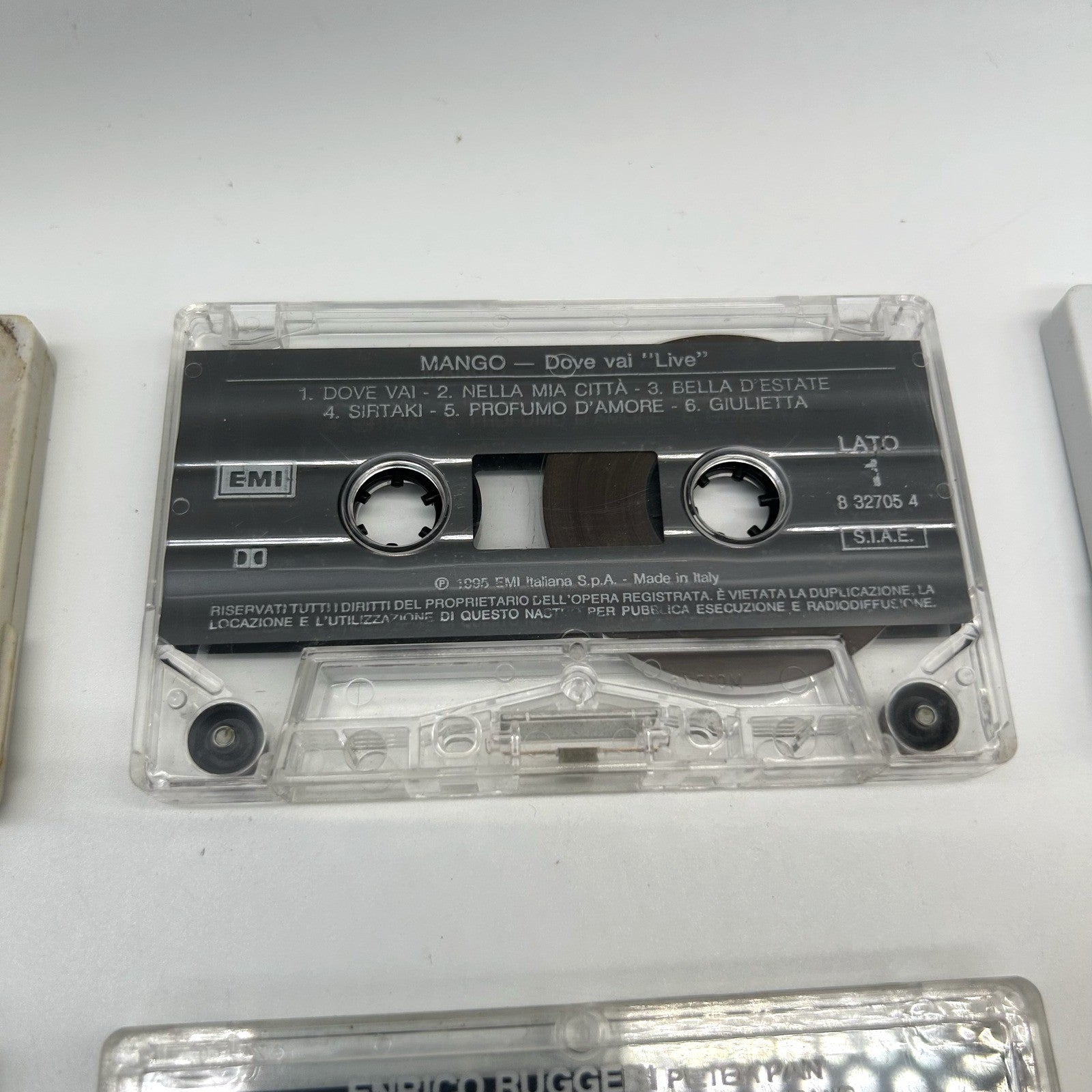 Lotto 6 Musicassette Anni 80 90 MC Mango Nomadi Ruggeri Compilation Italiane