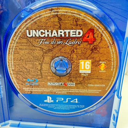 Uncharted 4: Fine di un Ladro PS4 ITALIANO Completo Gioco Sony PlayStation 4