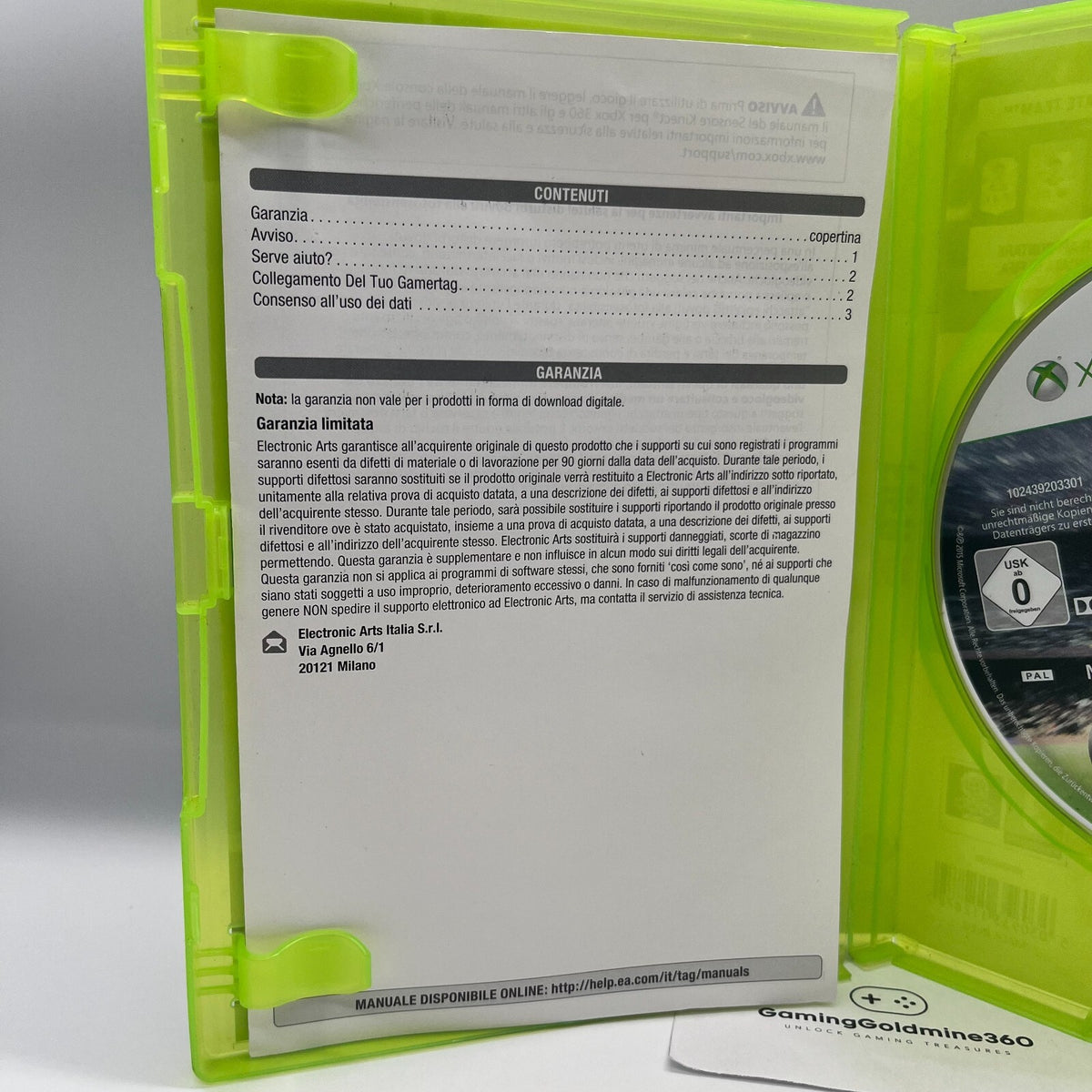 FIFA 16 2016 Xbox 360 Italiano Completo con Manuale PAL EA Sports Microsoft TOP
