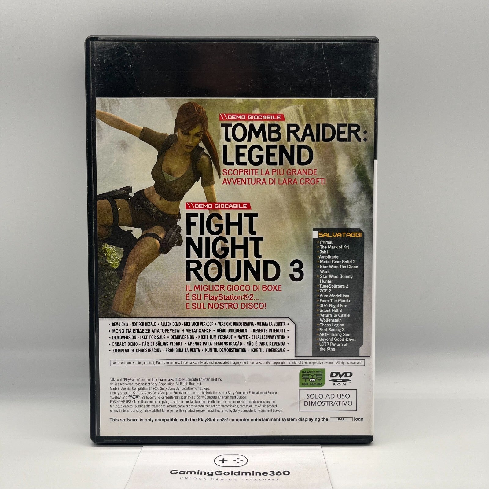 DVD DEMO n.59 11 Giochi PS2 Magazine Vintage Videogioco RARO Sony PlayStation 2