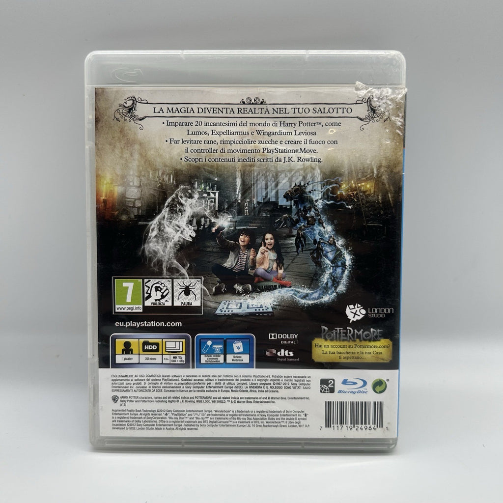 Wonderbook Il Libro degli Incantesimi PS3 PAL ITA J.K. Rowling Solo Gioco Move