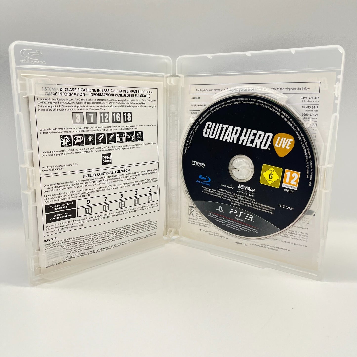 Guitar Hero Live PS3 Italiano Completo con Manuale Activision Sony PlayStation 3