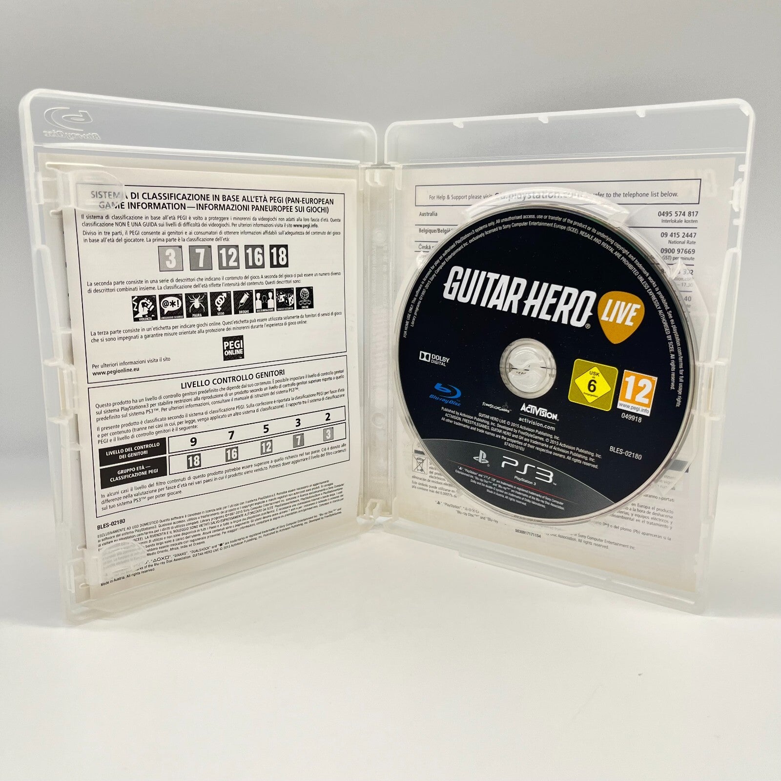 Guitar Hero Live PS3 Italiano Completo con Manuale Activision Sony PlayStation 3