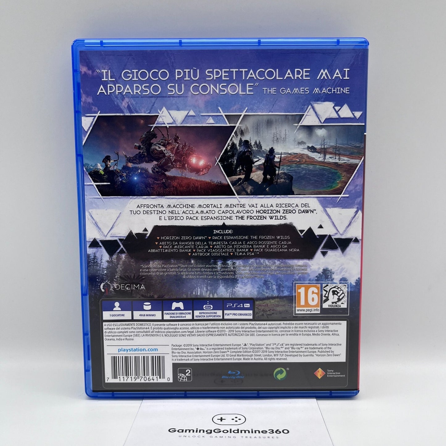 HORIZON Zero Dawn Complete Edition PS4 Italiano Completo Sony PlayStation 4 NUOV