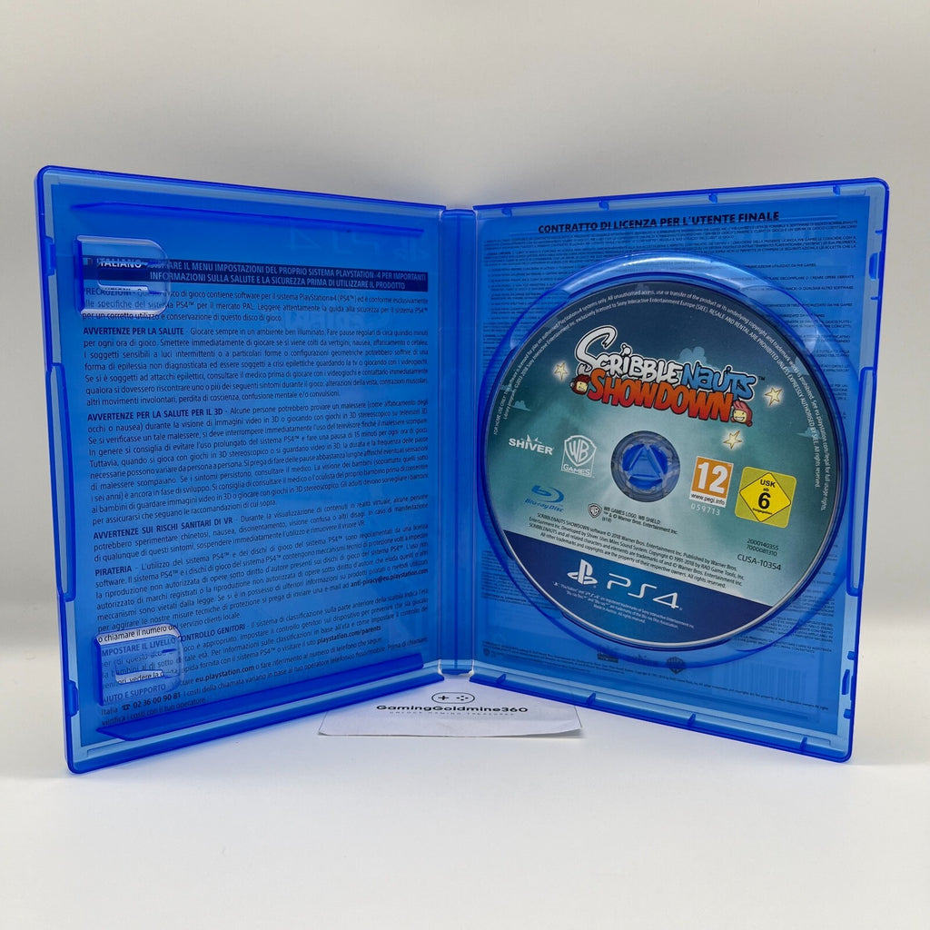 ScribbleNauts Showdown PS4 Italiano Warner Bros Sony PlayStation 4 Ottime Condiz