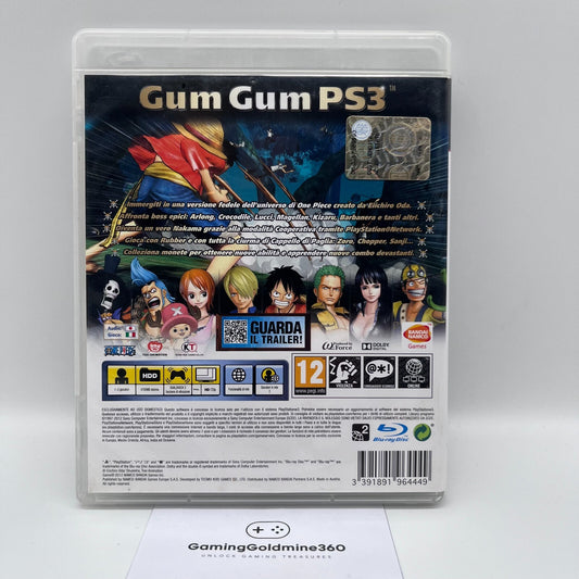 ONE PIECE Pirate Warriors PS3 Italiano Completo Bandai Sony PlayStation 3 OTTIMO