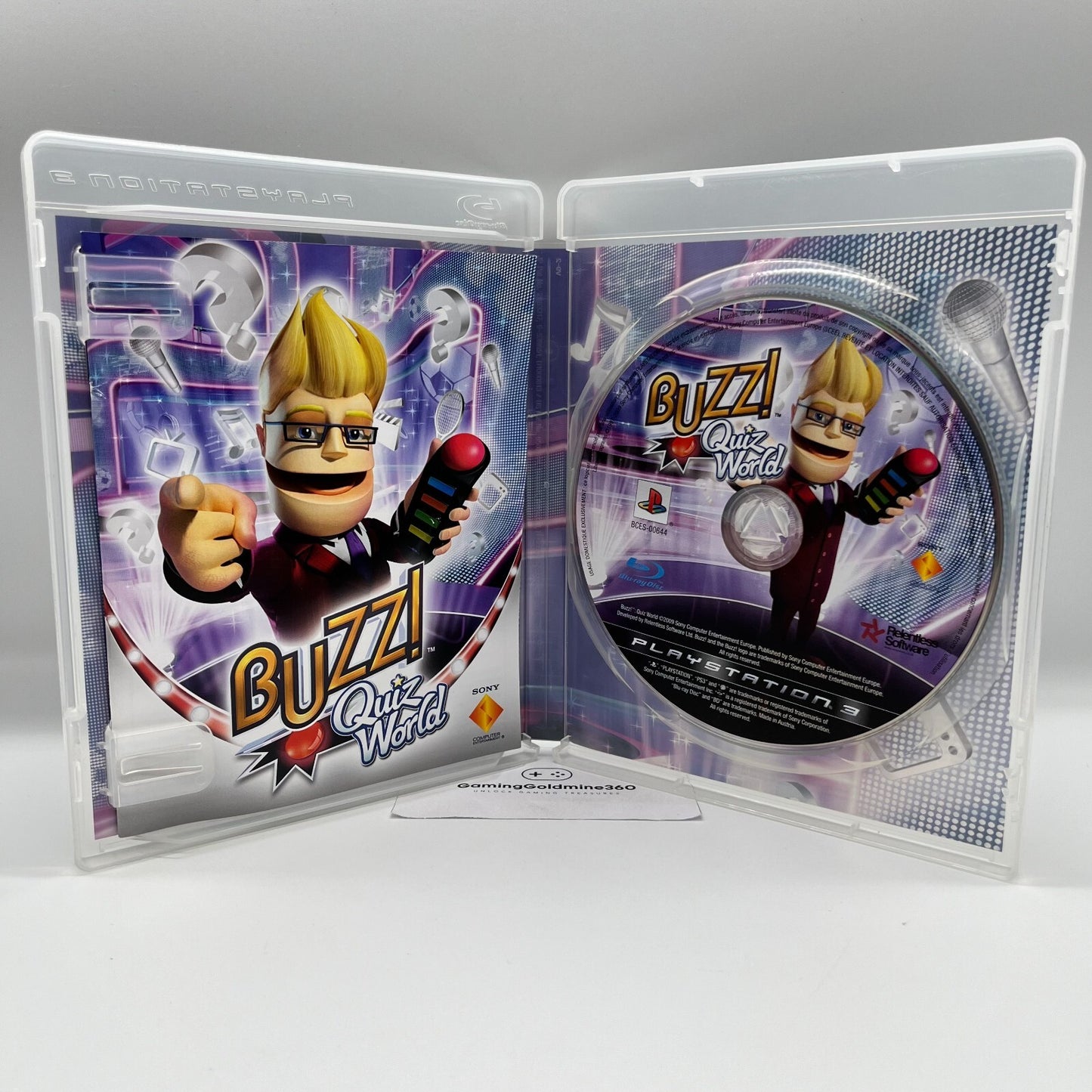 BUZZ ! QUIZ TV PS3 Completo + 4 Controller Sony PlayStation 3 SENZA PENNETTA USB