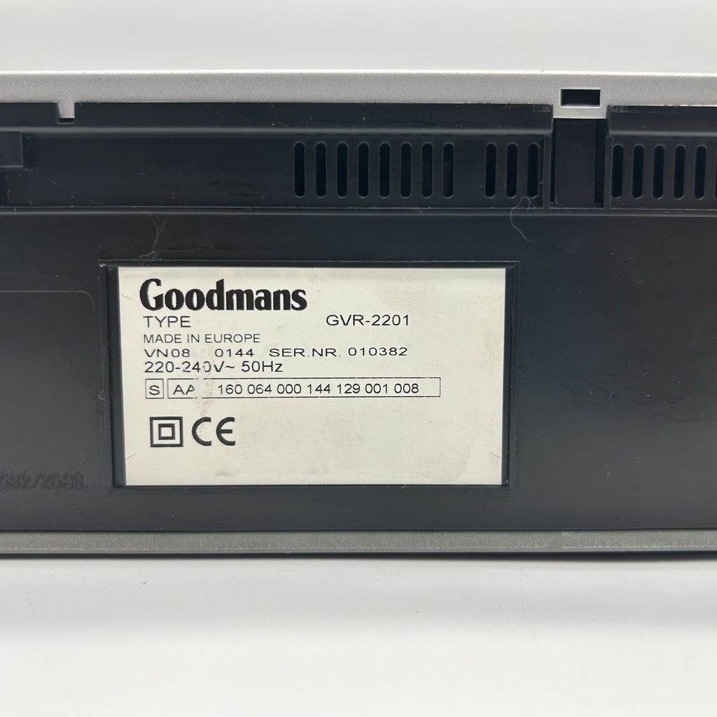 Videoregistratore VHS Goodmans GVR-2201 Quick Start Deck NON FUNZIONANTE