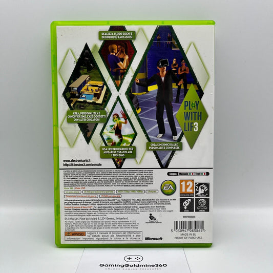 The Sims 3 Xbox 360 Italiano PAL senza manuale EA Games Microsoft OTTIME CONDIZI