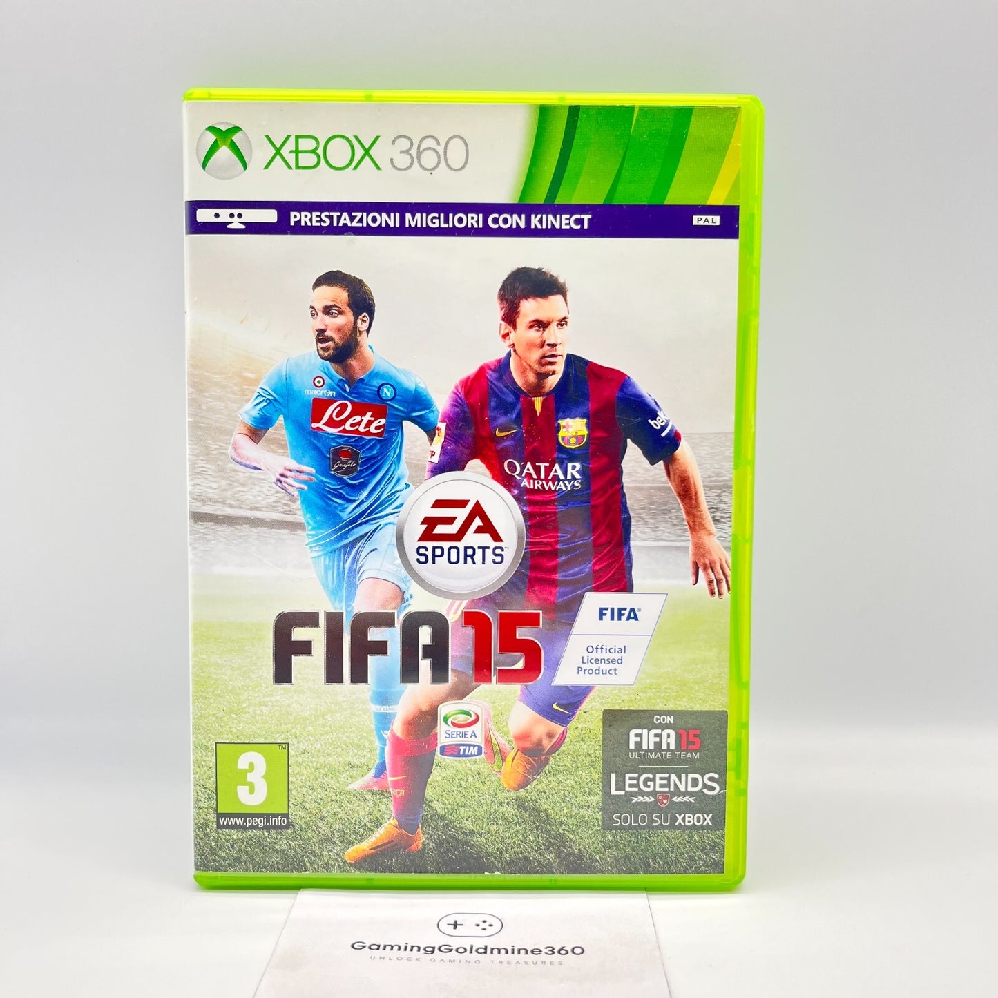 FIFA 15 2015 Xbox 360 Italiano Completo+Manuale PAL Video Gioco Calcio Football