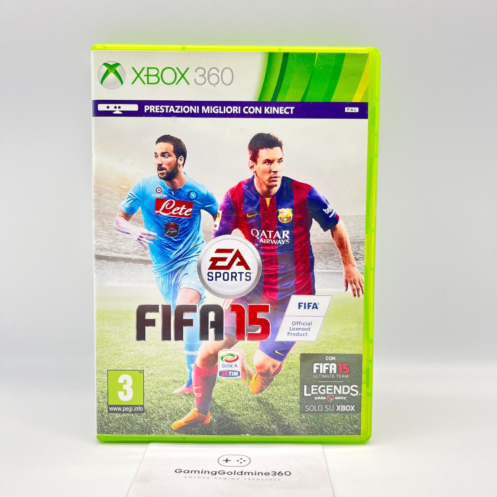FIFA 15 2015 Xbox 360 Italiano Completo+Manuale PAL Video Gioco Calcio Football