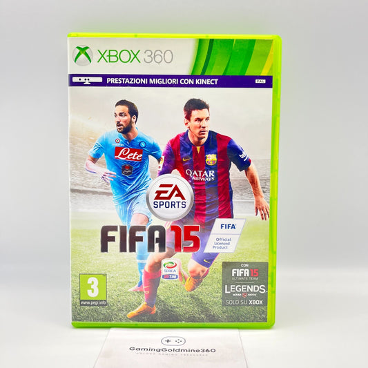 FIFA 15 2015 Xbox 360 Italiano Completo+Manuale PAL Video Gioco Calcio Football