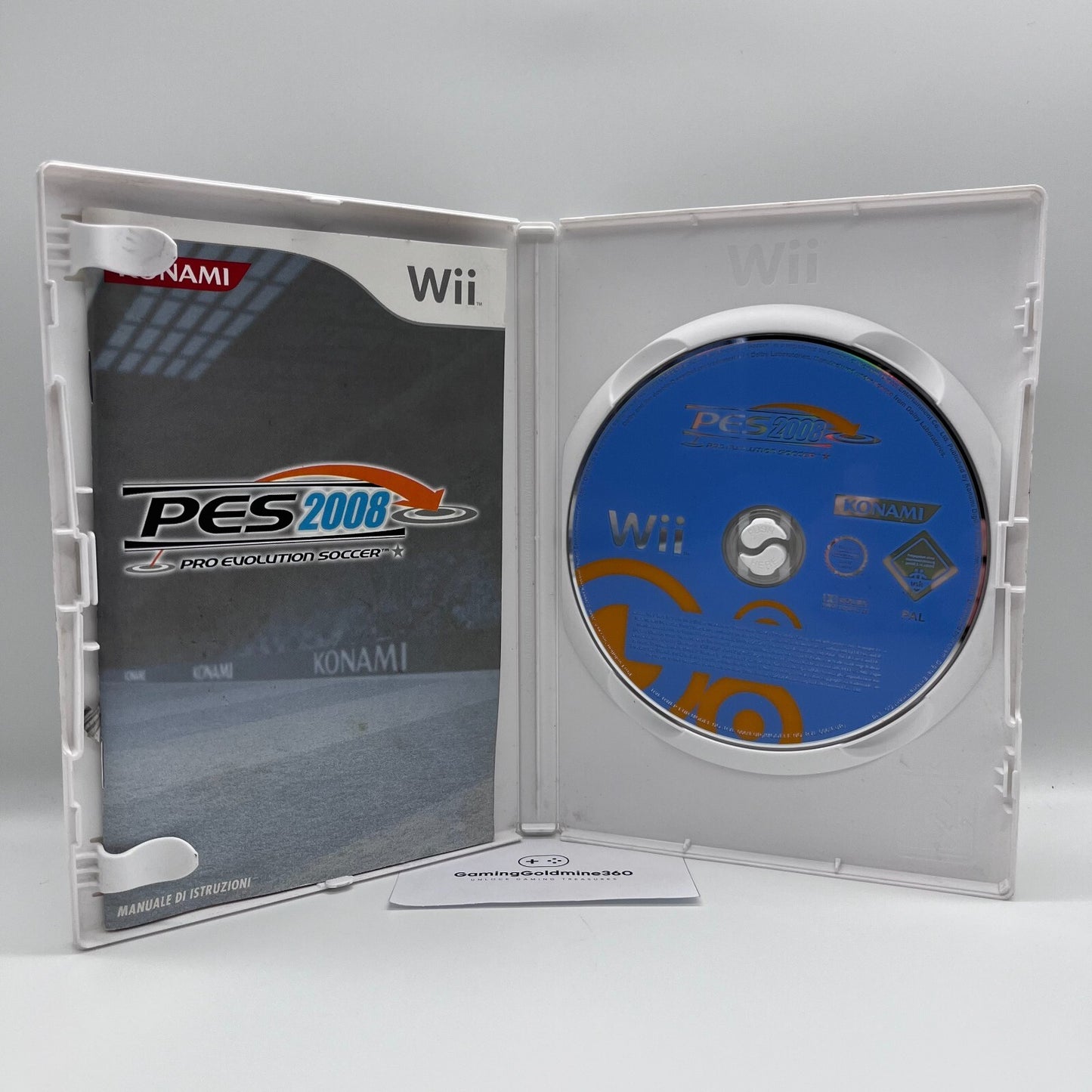 PES 2008 Nintendo Wii Italiano PAL Completo con Manuale Pro Evolution Soccer