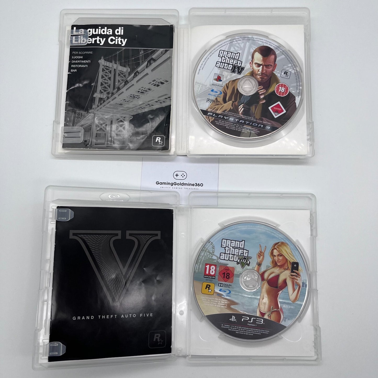 GTA 4 + GTA 5 PS3 Completi ITALIANO Grand Theft Auto IV e V - Sony PlayStation 3