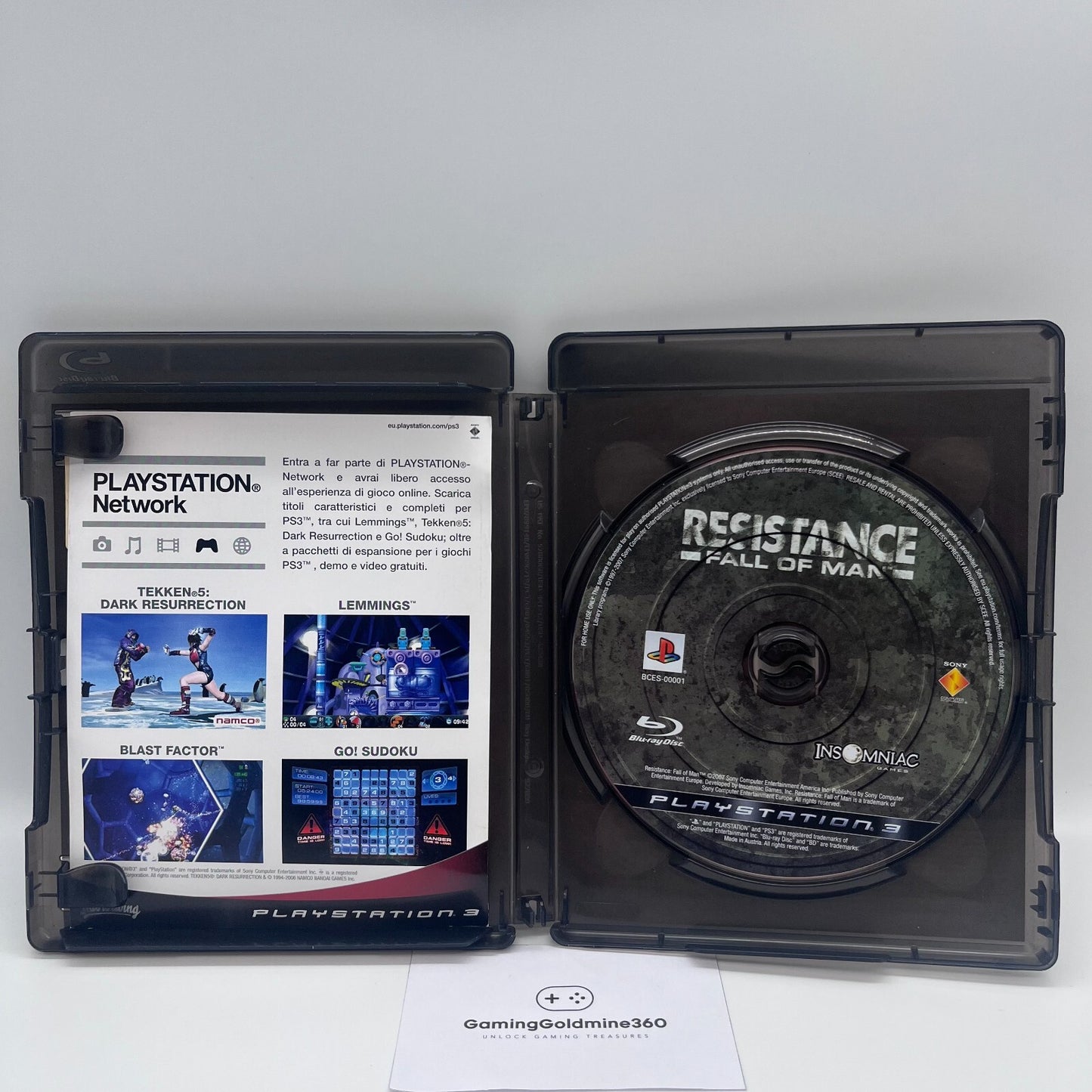 RESISTANCE Fall of Man PS3 Italiano PAL Insomniac Sony PlayStation 3 OTTIME COND