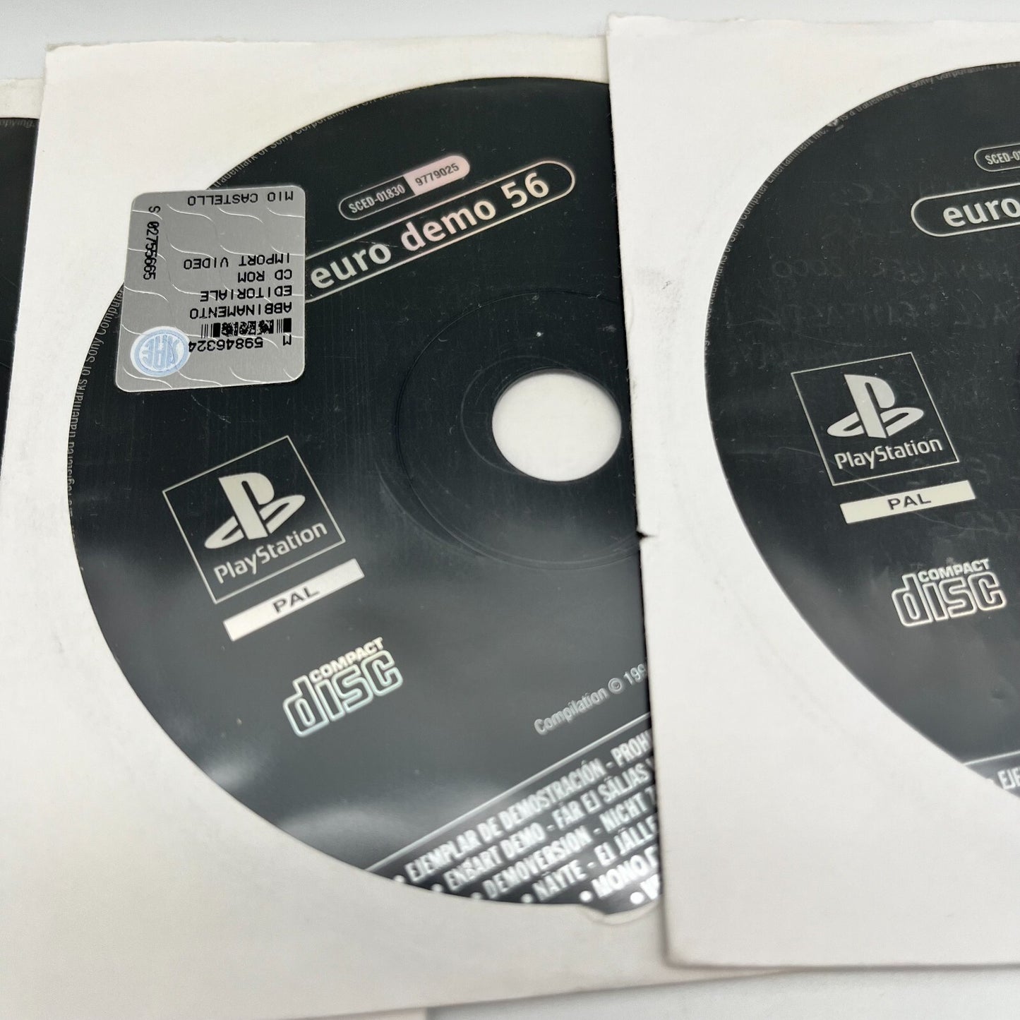 PlayStation Euro Demo 49, 56, 57, 61, 64, 66, 71, 72, 77 Anni 2000 PS CD Giochi