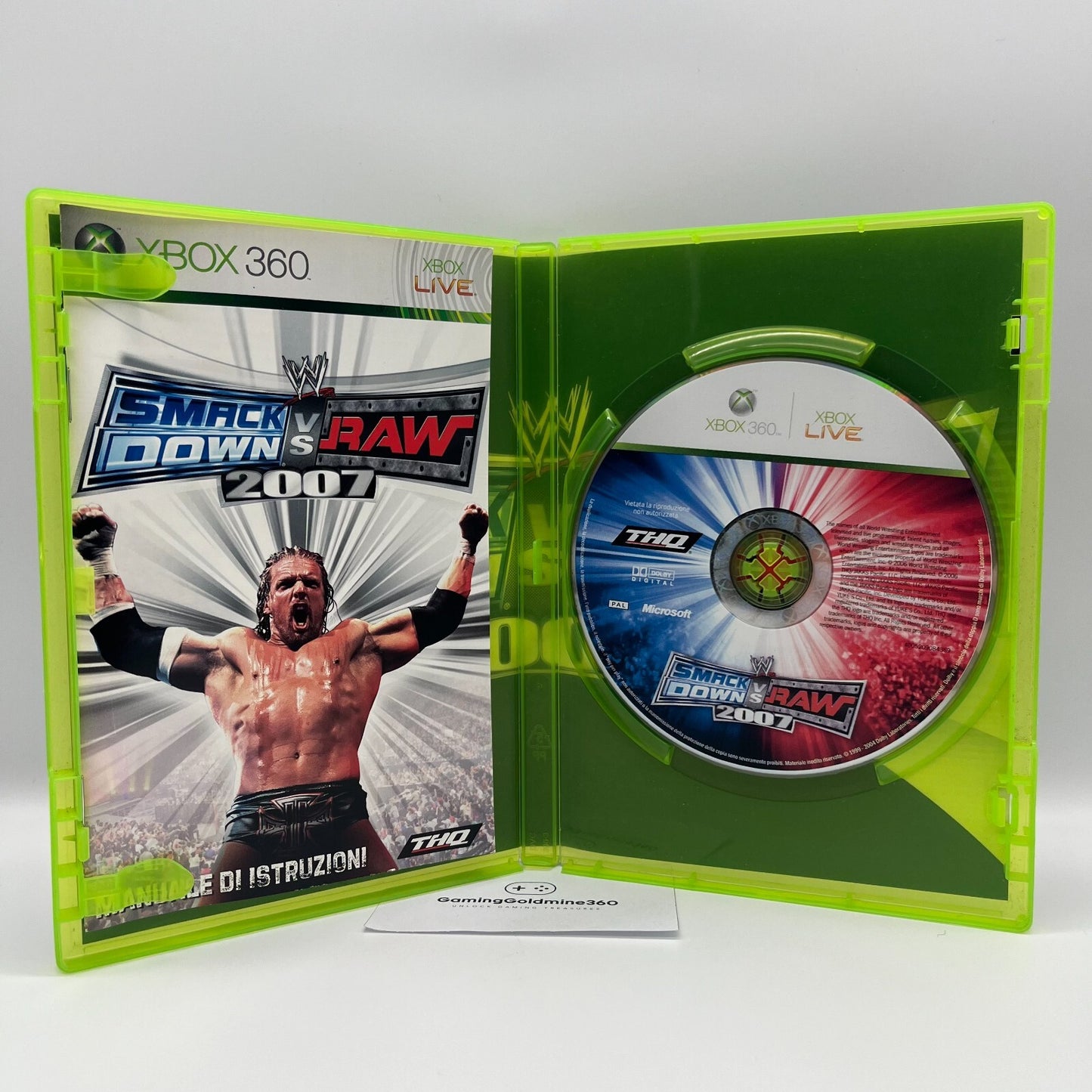 SmackDown vs Raw 2007 Xbox 360 Italiano Completo PAL THQ Microsoft OTTIME CONDIZ