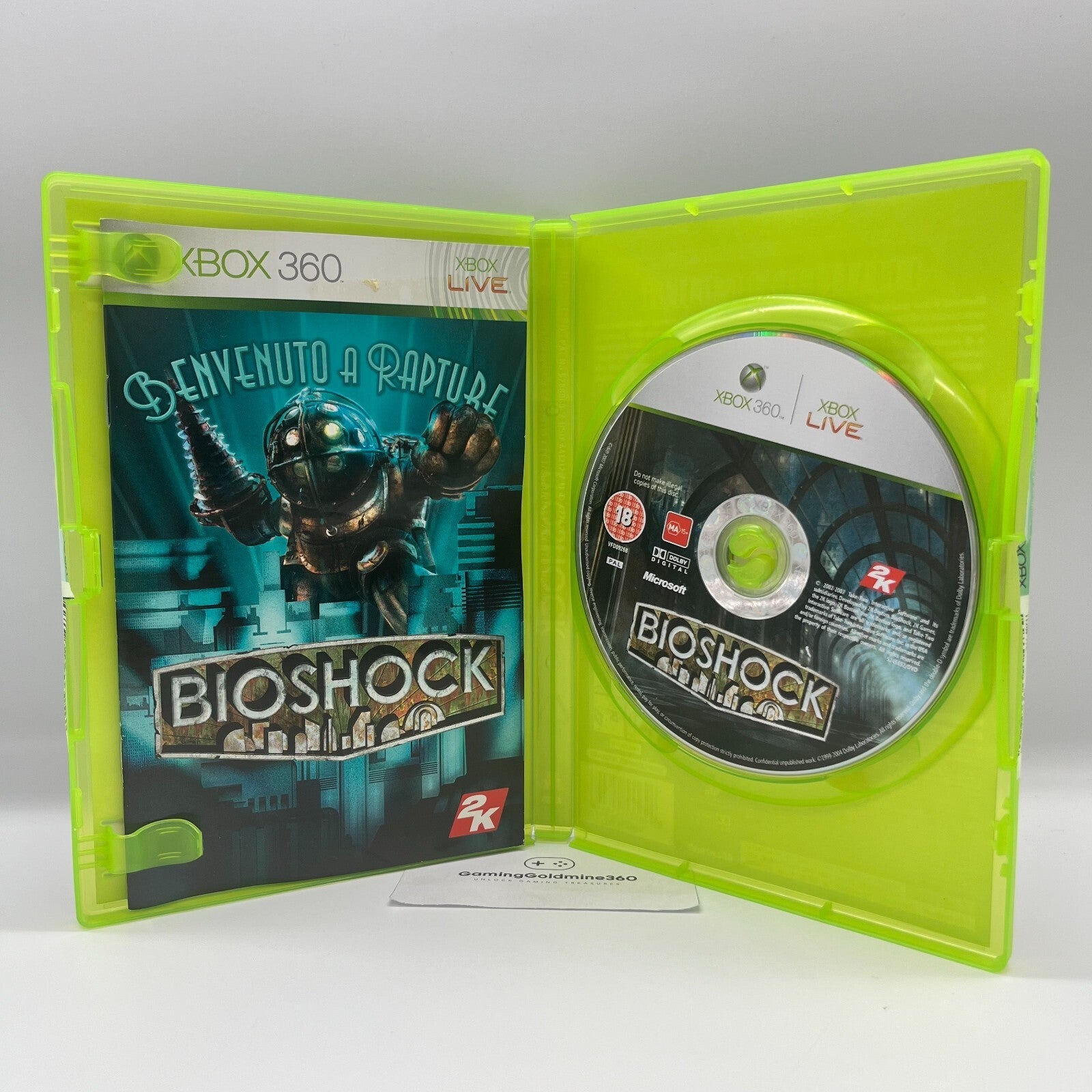 BioShock + BioShock 2 Xbox 360 ITALIANO Completi con Manuale COME NUOVI 2K Games