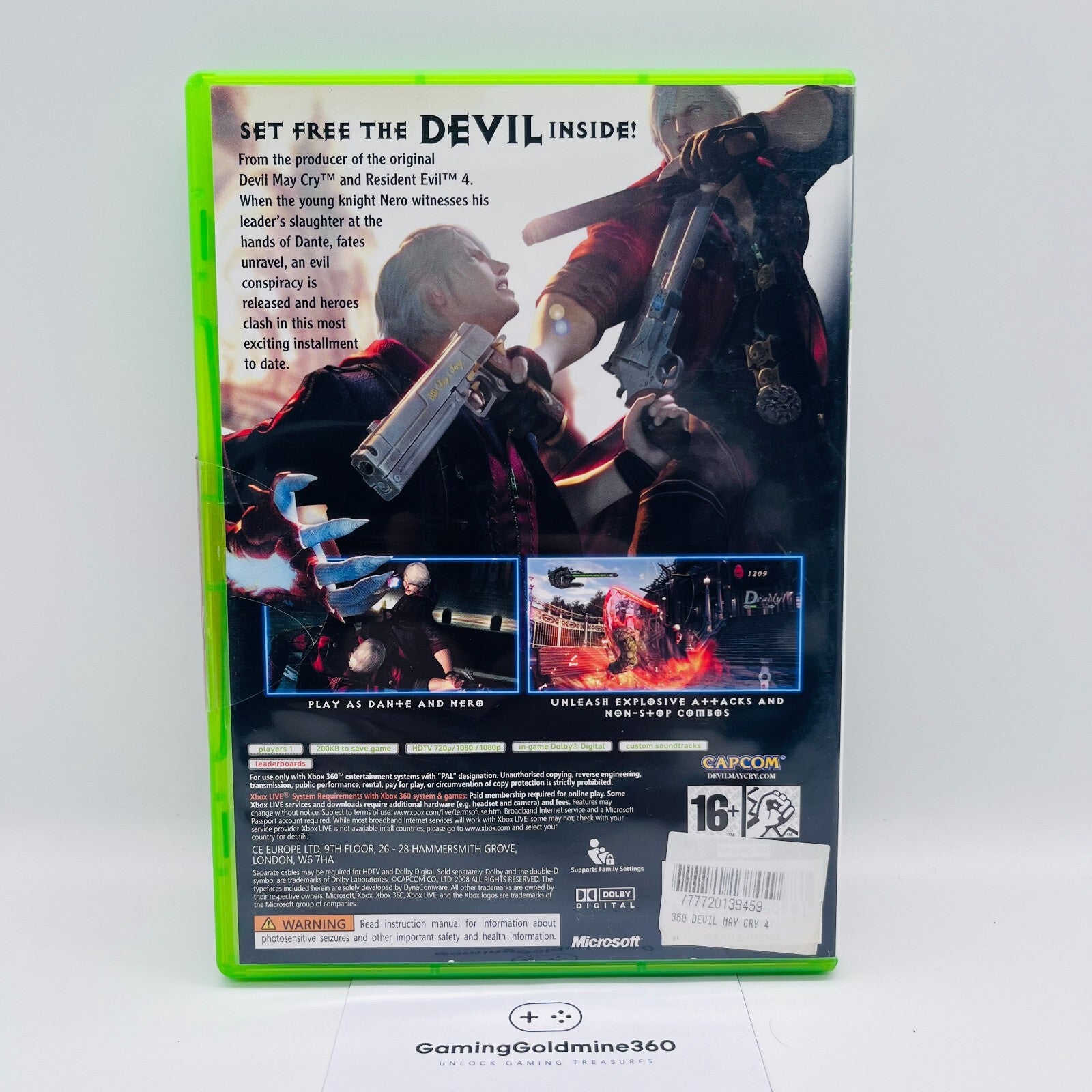 Devil May Cry 4 Xbox 360 PAL Multilingua Capcom Microsoft NUOVO SIGILLATO