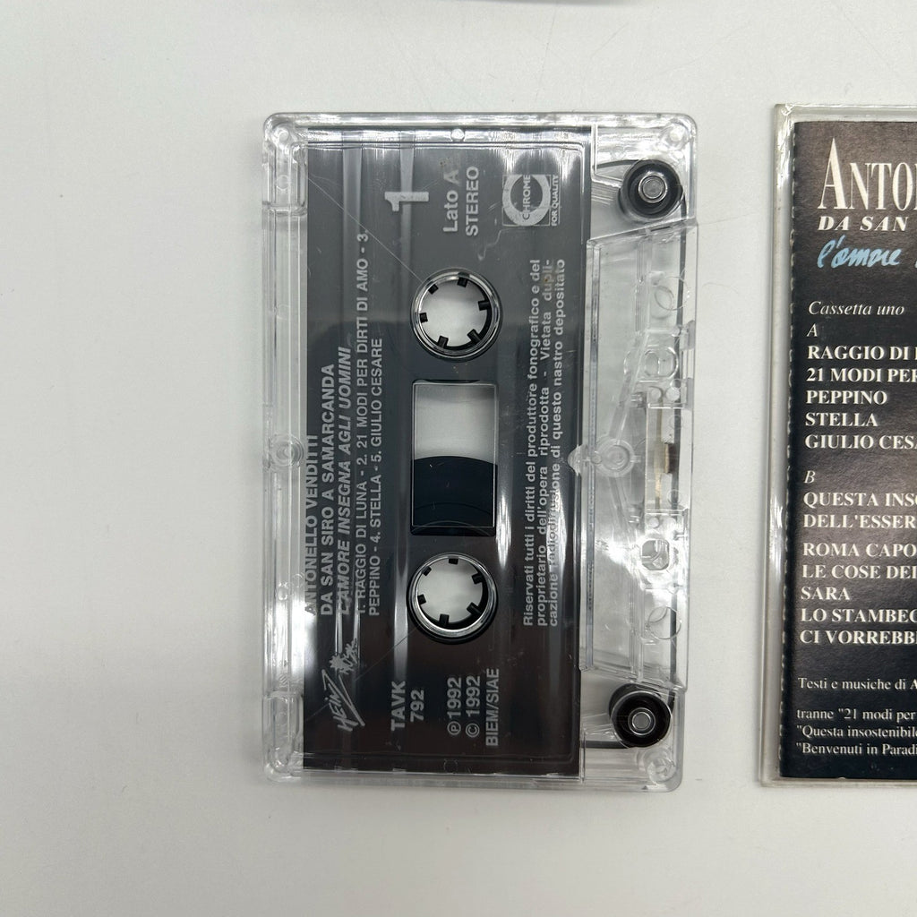 Antonello Venditti Lotto 3 Musicassette MC Centocitta Circo Massimo San Siro