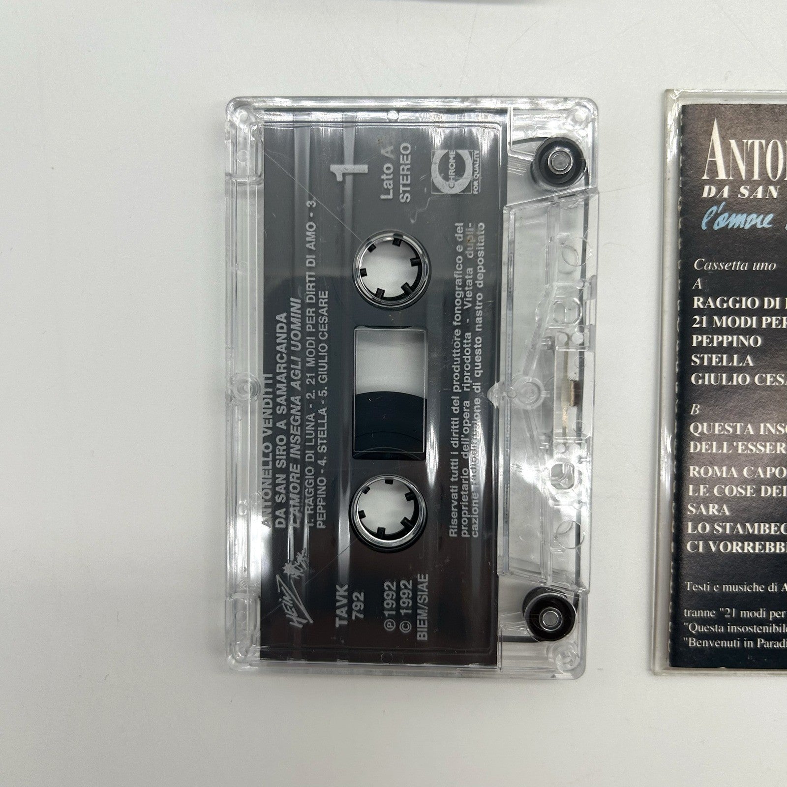 Antonello Venditti Lotto 3 Musicassette MC Centocitta Circo Massimo San Siro