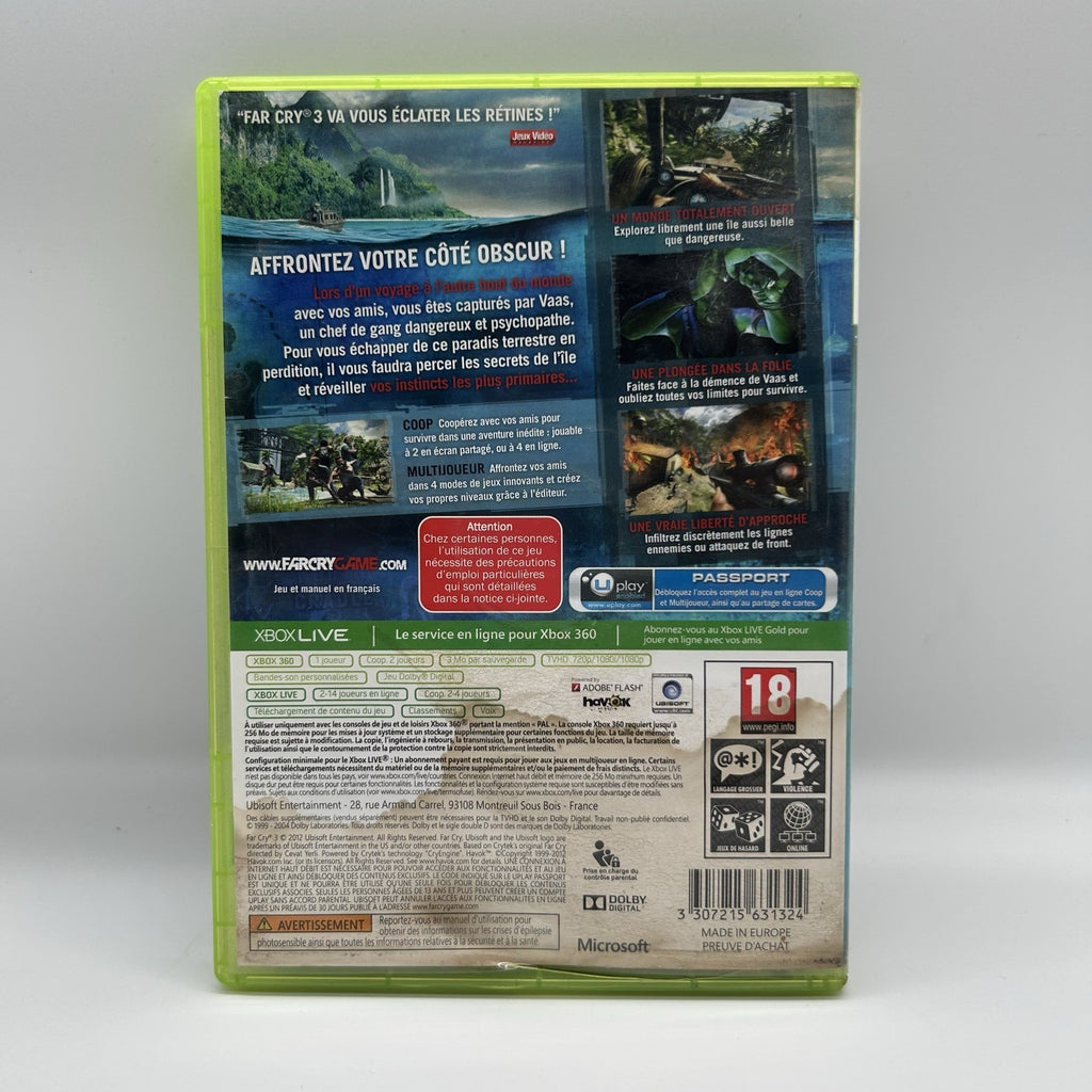 Far Cry 3 Xbox 360 PAL ITA Ubisoft FPS Open World Completo Testato Funzionante